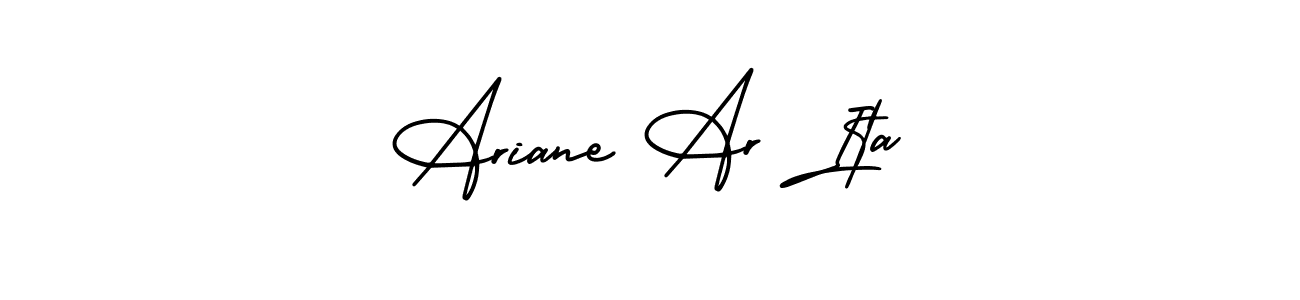 Make a short Ariane Ar Ita signature style. Manage your documents anywhere anytime using AmerikaSignatureDemo-Regular. Create and add eSignatures, submit forms, share and send files easily. Ariane Ar Ita signature style 3 images and pictures png