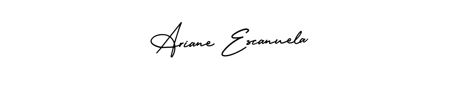How to make Ariane Escanuela signature? AmerikaSignatureDemo-Regular is a professional autograph style. Create handwritten signature for Ariane Escanuela name. Ariane Escanuela signature style 3 images and pictures png