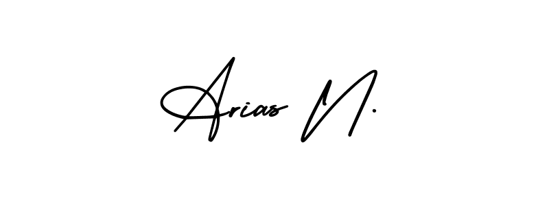 You can use this online signature creator to create a handwritten signature for the name Arias N.. This is the best online autograph maker. Arias N. signature style 3 images and pictures png