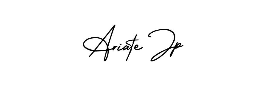 Make a beautiful signature design for name Ariate Jp. With this signature (AmerikaSignatureDemo-Regular) style, you can create a handwritten signature for free. Ariate Jp signature style 3 images and pictures png