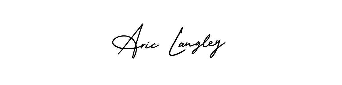 How to Draw Aric Langley signature style? AmerikaSignatureDemo-Regular is a latest design signature styles for name Aric Langley. Aric Langley signature style 3 images and pictures png