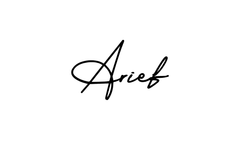 Also You can easily find your signature by using the search form. We will create Arief name handwritten signature images for you free of cost using AmerikaSignatureDemo-Regular sign style. Arief signature style 3 images and pictures png