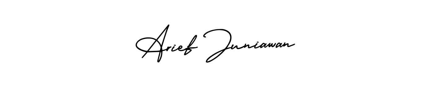 How to make Arief Juniawan signature? AmerikaSignatureDemo-Regular is a professional autograph style. Create handwritten signature for Arief Juniawan name. Arief Juniawan signature style 3 images and pictures png