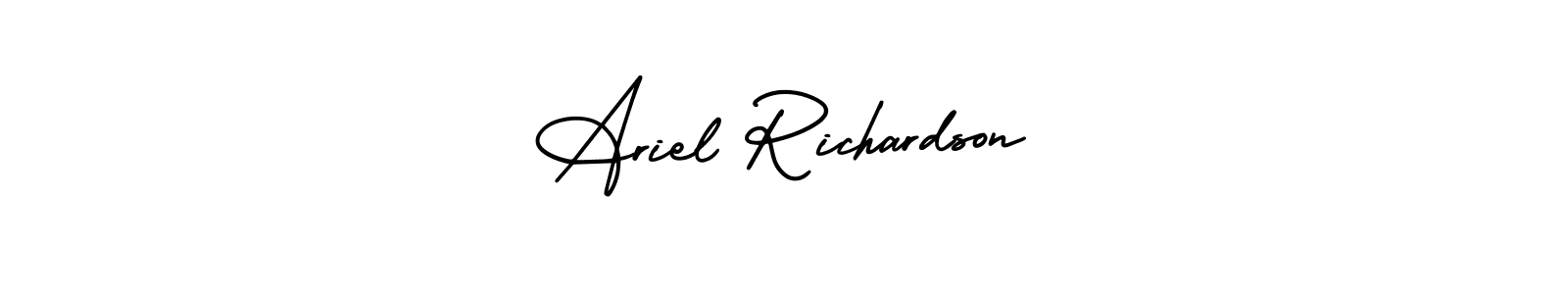 Best and Professional Signature Style for Ariel Richardson. AmerikaSignatureDemo-Regular Best Signature Style Collection. Ariel Richardson signature style 3 images and pictures png