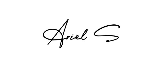 Similarly AmerikaSignatureDemo-Regular is the best handwritten signature design. Signature creator online .You can use it as an online autograph creator for name Ariel S. Ariel S signature style 3 images and pictures png