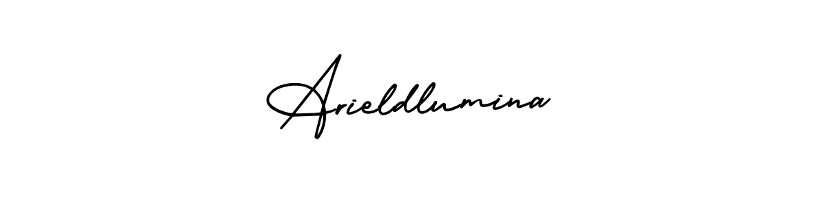 How to make Arieldlumina signature? AmerikaSignatureDemo-Regular is a professional autograph style. Create handwritten signature for Arieldlumina name. Arieldlumina signature style 3 images and pictures png