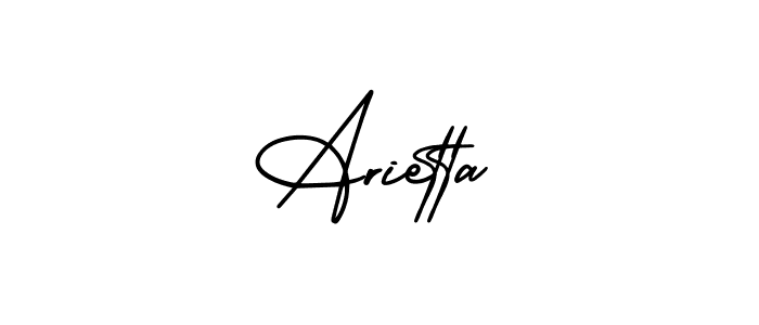 How to Draw Arietta signature style? AmerikaSignatureDemo-Regular is a latest design signature styles for name Arietta. Arietta signature style 3 images and pictures png