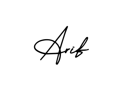 Design your own signature with our free online signature maker. With this signature software, you can create a handwritten (AmerikaSignatureDemo-Regular) signature for name Arif. Arif signature style 3 images and pictures png