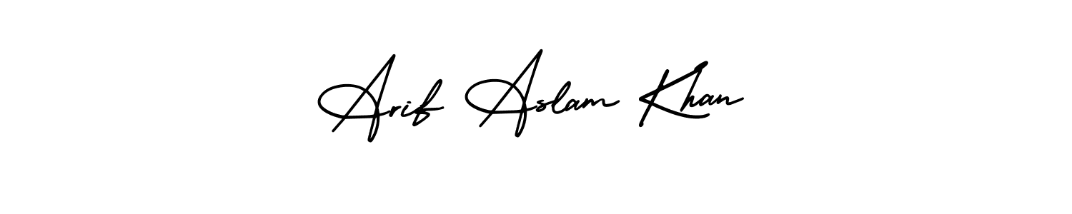 Create a beautiful signature design for name Arif Aslam Khan. With this signature (AmerikaSignatureDemo-Regular) fonts, you can make a handwritten signature for free. Arif Aslam Khan signature style 3 images and pictures png