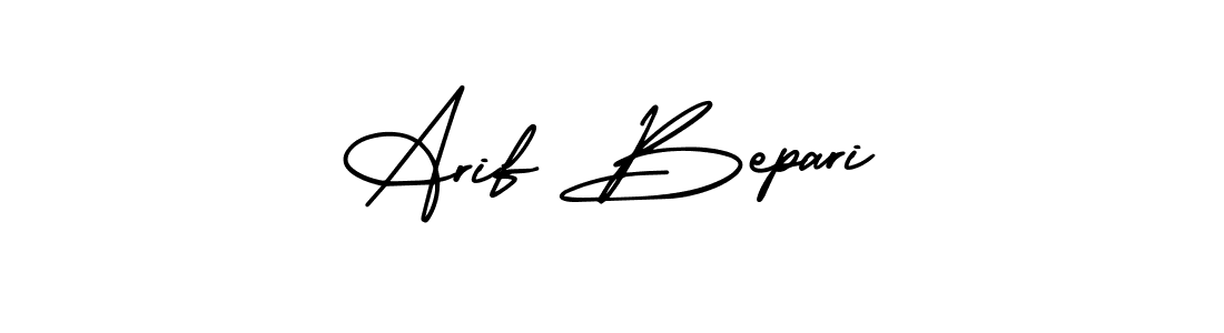Create a beautiful signature design for name Arif Bepari. With this signature (AmerikaSignatureDemo-Regular) fonts, you can make a handwritten signature for free. Arif Bepari signature style 3 images and pictures png