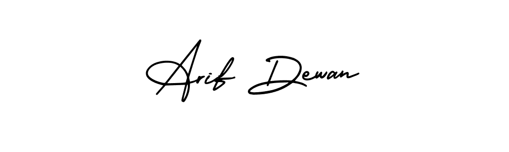 Arif Dewan stylish signature style. Best Handwritten Sign (AmerikaSignatureDemo-Regular) for my name. Handwritten Signature Collection Ideas for my name Arif Dewan. Arif Dewan signature style 3 images and pictures png