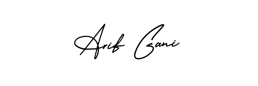 if you are searching for the best signature style for your name Arif Gani. so please give up your signature search. here we have designed multiple signature styles  using AmerikaSignatureDemo-Regular. Arif Gani signature style 3 images and pictures png
