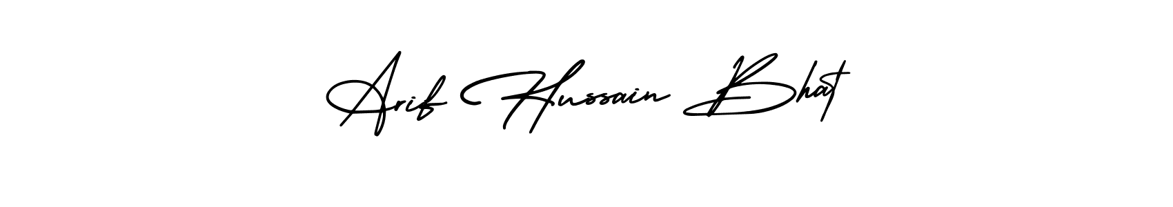 Design your own signature with our free online signature maker. With this signature software, you can create a handwritten (AmerikaSignatureDemo-Regular) signature for name Arif Hussain Bhat. Arif Hussain Bhat signature style 3 images and pictures png