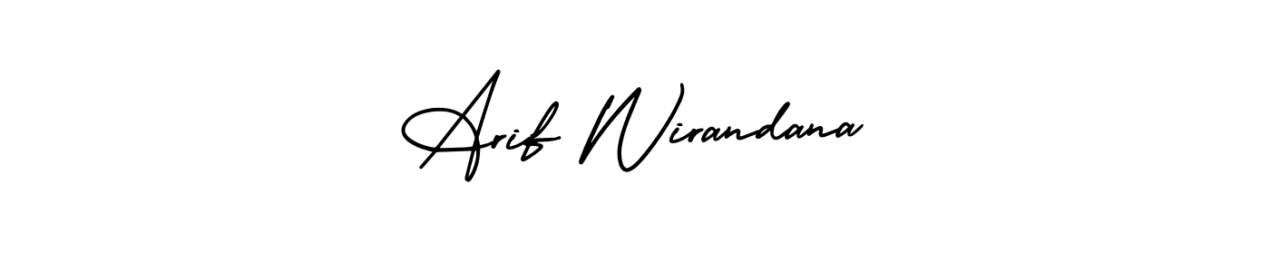 Also You can easily find your signature by using the search form. We will create Arif Wirandana name handwritten signature images for you free of cost using AmerikaSignatureDemo-Regular sign style. Arif Wirandana signature style 3 images and pictures png