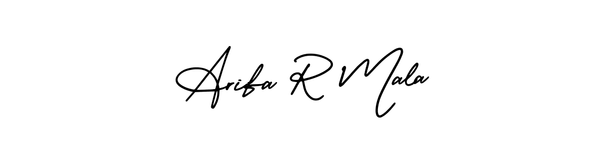 See photos of Arifa R Mala official signature by Spectra . Check more albums & portfolios. Read reviews & check more about AmerikaSignatureDemo-Regular font. Arifa R Mala signature style 3 images and pictures png