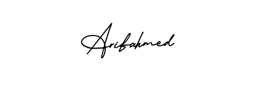 if you are searching for the best signature style for your name Arifahmed. so please give up your signature search. here we have designed multiple signature styles  using AmerikaSignatureDemo-Regular. Arifahmed signature style 3 images and pictures png