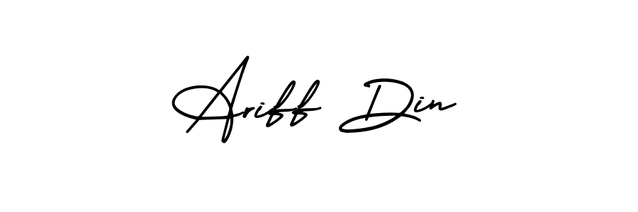 AmerikaSignatureDemo-Regular is a professional signature style that is perfect for those who want to add a touch of class to their signature. It is also a great choice for those who want to make their signature more unique. Get Ariff Din name to fancy signature for free. Ariff Din signature style 3 images and pictures png