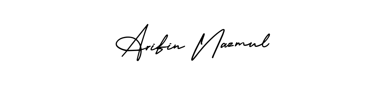 Arifin Nazmul stylish signature style. Best Handwritten Sign (AmerikaSignatureDemo-Regular) for my name. Handwritten Signature Collection Ideas for my name Arifin Nazmul. Arifin Nazmul signature style 3 images and pictures png