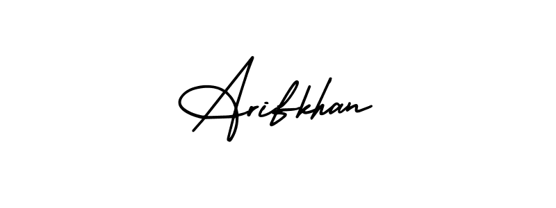 Make a beautiful signature design for name Arifkhan. Use this online signature maker to create a handwritten signature for free. Arifkhan signature style 3 images and pictures png