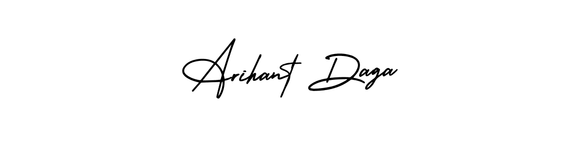if you are searching for the best signature style for your name Arihant Daga. so please give up your signature search. here we have designed multiple signature styles  using AmerikaSignatureDemo-Regular. Arihant Daga signature style 3 images and pictures png