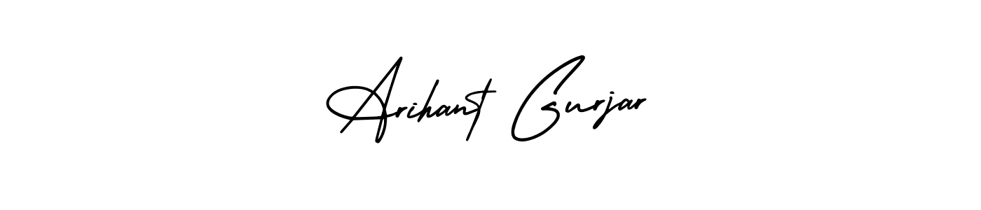 Also You can easily find your signature by using the search form. We will create Arihant Gurjar name handwritten signature images for you free of cost using AmerikaSignatureDemo-Regular sign style. Arihant Gurjar signature style 3 images and pictures png