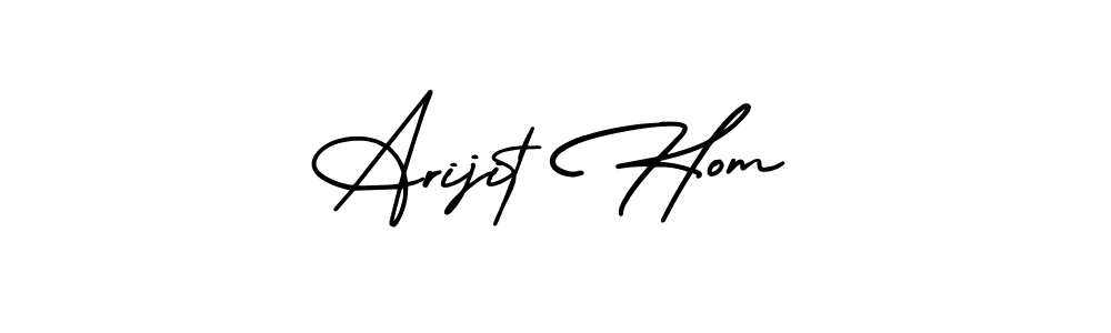 Arijit Hom stylish signature style. Best Handwritten Sign (AmerikaSignatureDemo-Regular) for my name. Handwritten Signature Collection Ideas for my name Arijit Hom. Arijit Hom signature style 3 images and pictures png