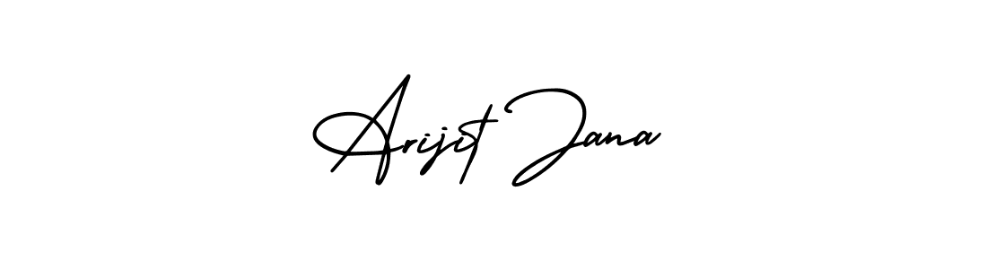 The best way (AmerikaSignatureDemo-Regular) to make a short signature is to pick only two or three words in your name. The name Arijit Jana include a total of six letters. For converting this name. Arijit Jana signature style 3 images and pictures png