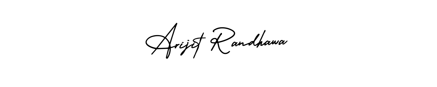 Arijit Randhawa stylish signature style. Best Handwritten Sign (AmerikaSignatureDemo-Regular) for my name. Handwritten Signature Collection Ideas for my name Arijit Randhawa. Arijit Randhawa signature style 3 images and pictures png