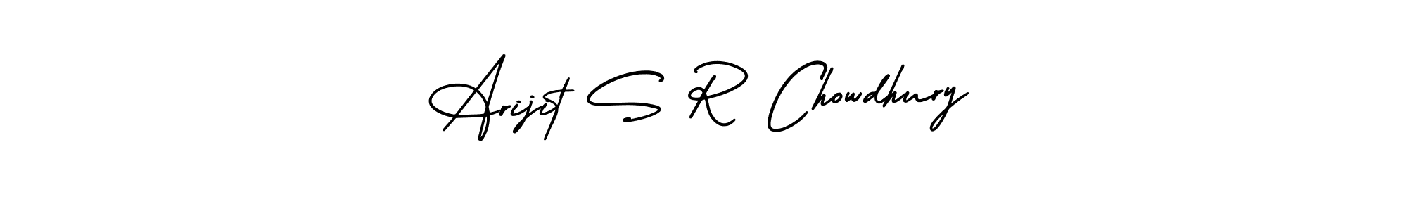 Arijit S R Chowdhury stylish signature style. Best Handwritten Sign (AmerikaSignatureDemo-Regular) for my name. Handwritten Signature Collection Ideas for my name Arijit S R Chowdhury. Arijit S R Chowdhury signature style 3 images and pictures png