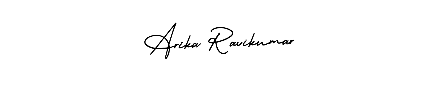 This is the best signature style for the Arika Ravikumar name. Also you like these signature font (AmerikaSignatureDemo-Regular). Mix name signature. Arika Ravikumar signature style 3 images and pictures png