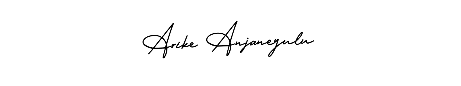 AmerikaSignatureDemo-Regular is a professional signature style that is perfect for those who want to add a touch of class to their signature. It is also a great choice for those who want to make their signature more unique. Get Arike Anjaneyulu name to fancy signature for free. Arike Anjaneyulu signature style 3 images and pictures png