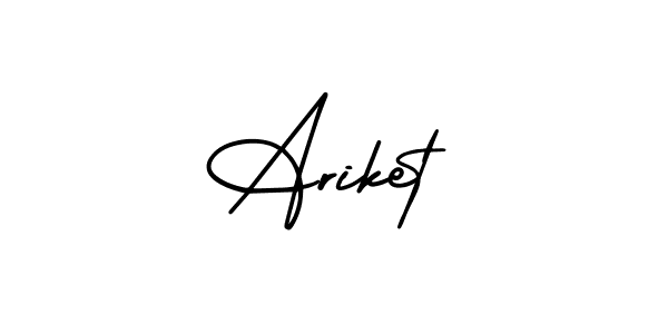 Similarly AmerikaSignatureDemo-Regular is the best handwritten signature design. Signature creator online .You can use it as an online autograph creator for name Ariket. Ariket signature style 3 images and pictures png