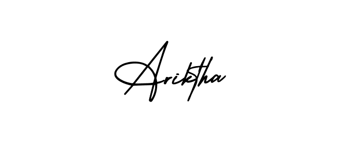 How to make Ariktha signature? AmerikaSignatureDemo-Regular is a professional autograph style. Create handwritten signature for Ariktha name. Ariktha signature style 3 images and pictures png