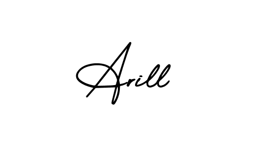 How to make Arill name signature. Use AmerikaSignatureDemo-Regular style for creating short signs online. This is the latest handwritten sign. Arill signature style 3 images and pictures png