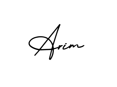 The best way (AmerikaSignatureDemo-Regular) to make a short signature is to pick only two or three words in your name. The name Arim include a total of six letters. For converting this name. Arim signature style 3 images and pictures png