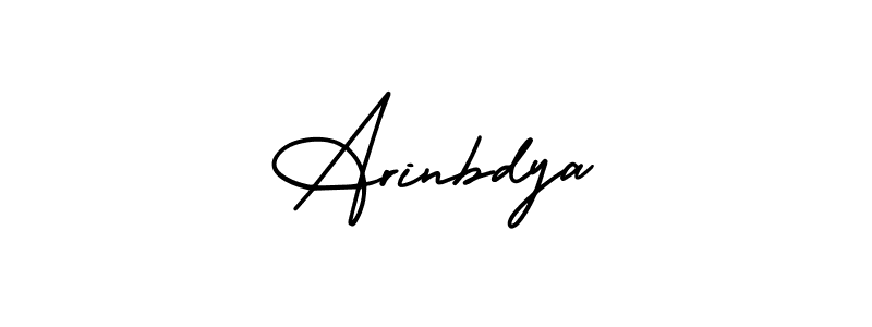 You should practise on your own different ways (AmerikaSignatureDemo-Regular) to write your name (Arinbdya) in signature. don't let someone else do it for you. Arinbdya signature style 3 images and pictures png