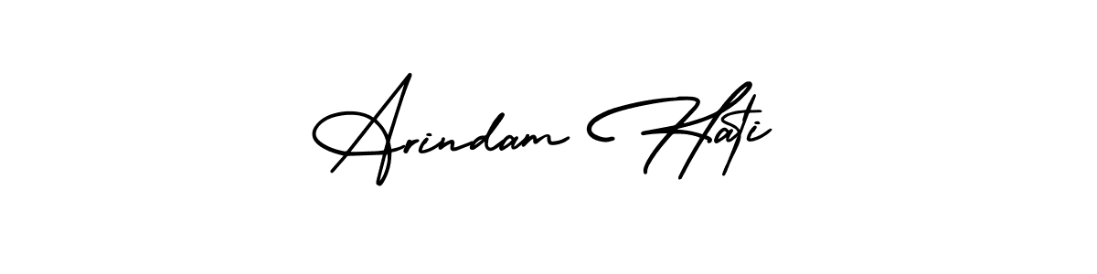 The best way (AmerikaSignatureDemo-Regular) to make a short signature is to pick only two or three words in your name. The name Arindam Hati include a total of six letters. For converting this name. Arindam Hati signature style 3 images and pictures png