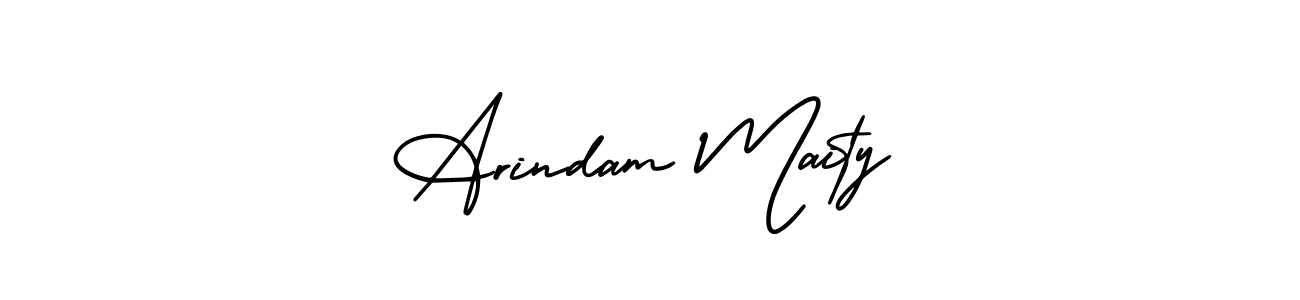 How to make Arindam Maity name signature. Use AmerikaSignatureDemo-Regular style for creating short signs online. This is the latest handwritten sign. Arindam Maity signature style 3 images and pictures png