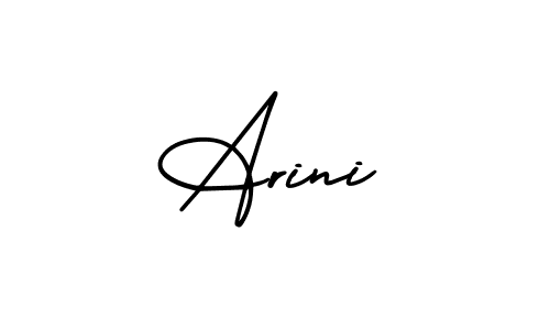 Make a beautiful signature design for name Arini. With this signature (AmerikaSignatureDemo-Regular) style, you can create a handwritten signature for free. Arini signature style 3 images and pictures png