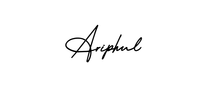 Ariphul stylish signature style. Best Handwritten Sign (AmerikaSignatureDemo-Regular) for my name. Handwritten Signature Collection Ideas for my name Ariphul. Ariphul signature style 3 images and pictures png