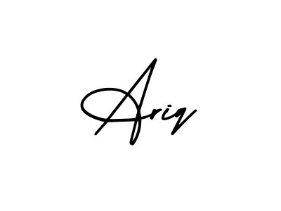 Make a beautiful signature design for name Ariq. Use this online signature maker to create a handwritten signature for free. Ariq signature style 3 images and pictures png