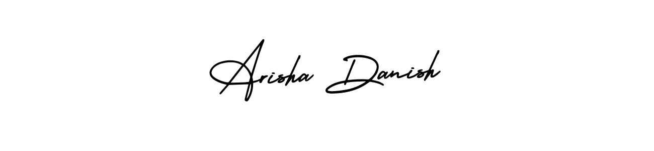 Make a beautiful signature design for name Arisha Danish. Use this online signature maker to create a handwritten signature for free. Arisha Danish signature style 3 images and pictures png