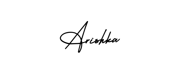 How to make Arishka signature? AmerikaSignatureDemo-Regular is a professional autograph style. Create handwritten signature for Arishka name. Arishka signature style 3 images and pictures png