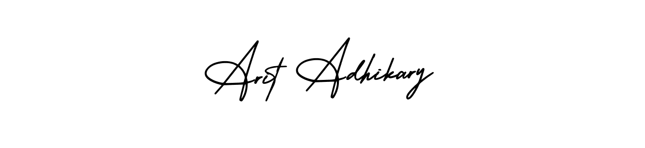 Create a beautiful signature design for name Arit Adhikary. With this signature (AmerikaSignatureDemo-Regular) fonts, you can make a handwritten signature for free. Arit Adhikary signature style 3 images and pictures png