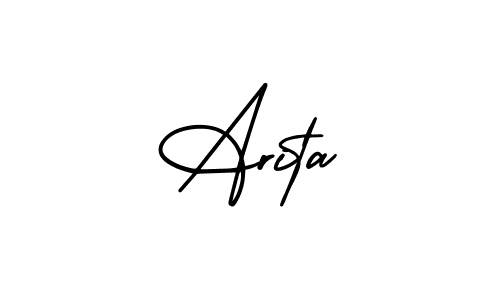 How to Draw Arita signature style? AmerikaSignatureDemo-Regular is a latest design signature styles for name Arita. Arita signature style 3 images and pictures png