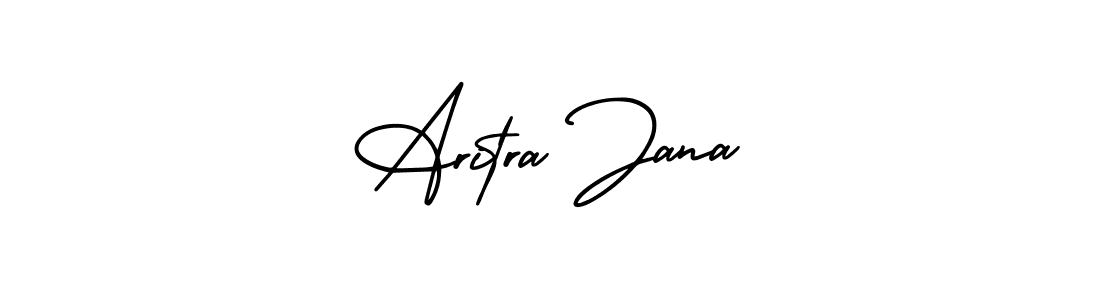 AmerikaSignatureDemo-Regular is a professional signature style that is perfect for those who want to add a touch of class to their signature. It is also a great choice for those who want to make their signature more unique. Get Aritra Jana name to fancy signature for free. Aritra Jana signature style 3 images and pictures png