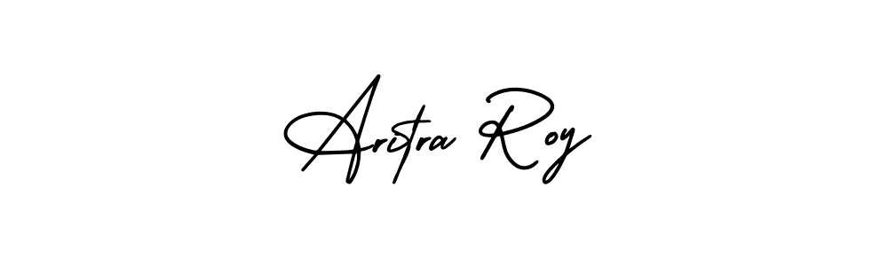 You should practise on your own different ways (AmerikaSignatureDemo-Regular) to write your name (Aritra Roy) in signature. don't let someone else do it for you. Aritra Roy signature style 3 images and pictures png