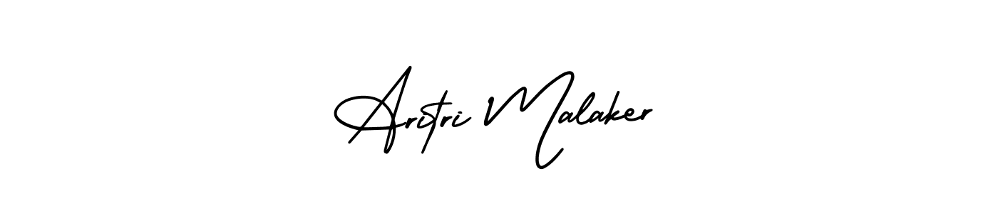 How to make Aritri Malaker name signature. Use AmerikaSignatureDemo-Regular style for creating short signs online. This is the latest handwritten sign. Aritri Malaker signature style 3 images and pictures png
