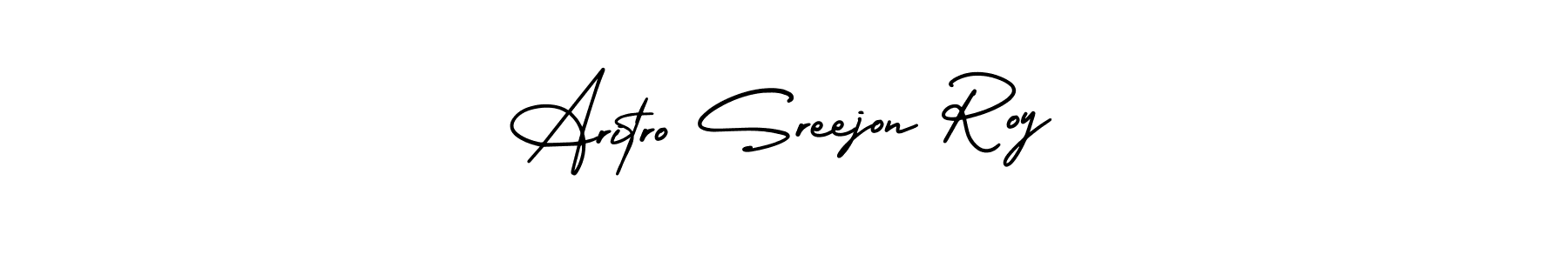 Create a beautiful signature design for name Aritro Sreejon Roy. With this signature (AmerikaSignatureDemo-Regular) fonts, you can make a handwritten signature for free. Aritro Sreejon Roy signature style 3 images and pictures png