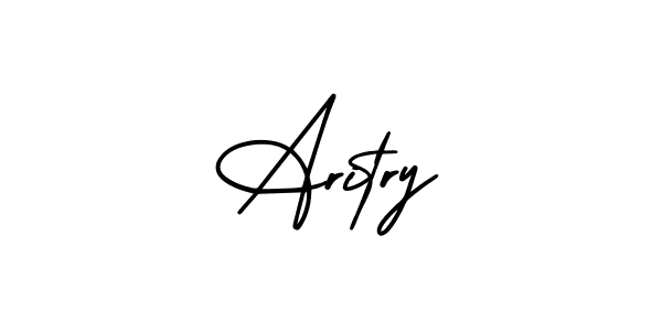 Similarly AmerikaSignatureDemo-Regular is the best handwritten signature design. Signature creator online .You can use it as an online autograph creator for name Aritry. Aritry signature style 3 images and pictures png